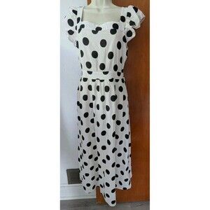 Anthropologie Amadi Dress Women's Size Small Polka Dot Maxi